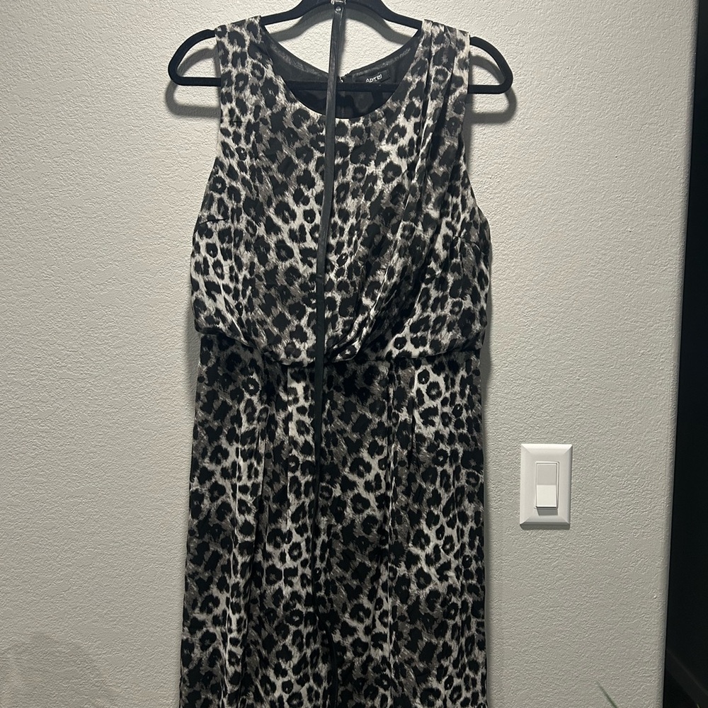 Apt. 9 Leopard Print Dress - Black & White